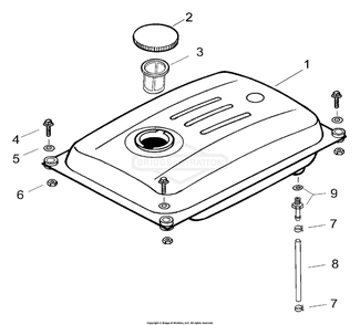 Part Location Diagram of 102549GS Briggs and Stratton Clamp hose 14mm od